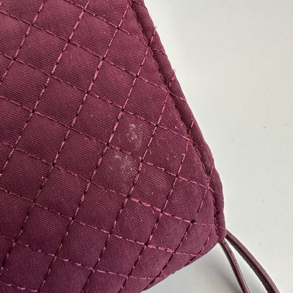 Vera Bradley Wine Microfiber RFID Deluxe All Together Crossbody Wallet NO Straps - Picture 5 of 11